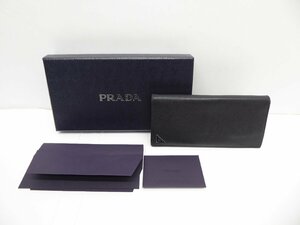 PRADA プラダ サフィアーノ レザートライアングル 2MV836 長財布 △WP2022