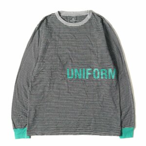 UNIFORM EXPERIMENT ユニフォームエクスペリメント Tシャツ サイズ:2 22SS ボーダー ロングスリーブTシャツ L/S TRIM COLOR BORDER TEE