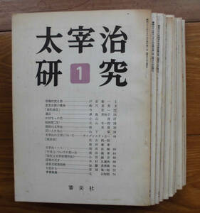 「科学堂」『太宰治研究　１～１０、臨時増刊号２冊』審美社（昭和37～45）