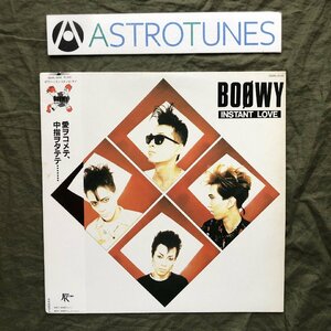 傷なし美盤 1986年 ボウイ Boowy LPレコード インスタント・ラブ Instant Love 帯付 氷室京介 布袋寅泰 松井恒松 高橋まこと ライナー欠品