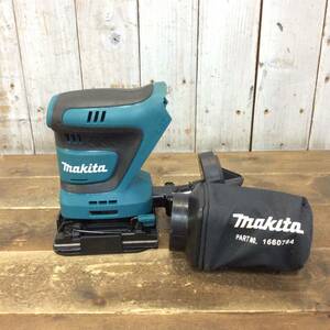 【AH-08091】中古品 makita マキタ 充電式防じんミニサンダ BO480D 集塵袋・パンチングプレート付