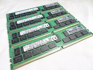 美品 SK Hynix サーバー用 メモリー DDR4-2400T PC4-19200 1枚32GB×4枚組 合計128GB 両面チップ Registered ECC 動作検証済 1週間保証