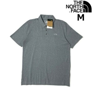 1円～!売切!【正規新品】THE NORTH FACE TERRAIN POLO 半袖 ポロシャツ US限定 ロゴ刺繍 キャンプ アウトドア 登山(M)グレー 180904-25