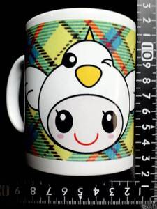 非売☆陶器製☆平和堂☆ハトッピーちゃんマグカップどすぅB☆残1