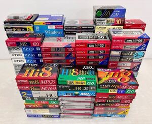 記録媒体いろいろ 大量まとめ売り 8mmビデオカセットテープ/Hi8/MiniDV/VHS-C/フロッピー/MO他 未使用品