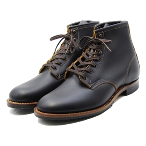 未使用 REDWING レッドウィング US10D 28cm ベックマン 9060 フラットボックス ラウンドトゥ 茶芯 黒 クロンダイク 10007318