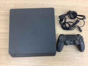 ◯営NI067-A7T80【埼玉発】SONY PlayStation4 CUH-2100A 500GB ブラック 通電簡易動作確認済み 初期化済み コントローラー付き 現状品