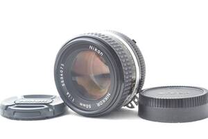 美品 ニコン Nikon Ai-s Nikkor 50mm f/1.4 マニュアルフォーカス 標準レンズ #6159