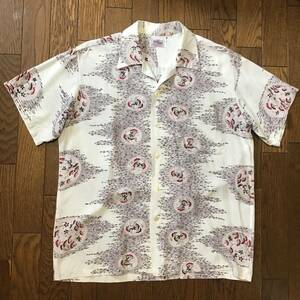 スペシャル 40s 50s DUKE KAHANAMOKU Vintage レア カラー ホワイト ハワイアン カクテル シャツ カハナモク アロハ / LEVIS 501 506 XX