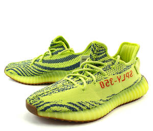 国内正規 新品未使用 ADIDAS ORIGINALS YEEZY BOOST 350 V2 【SEMI FROZEN YELLOW】 アディダス カニエ ウエスト セミ フローズン イエロー