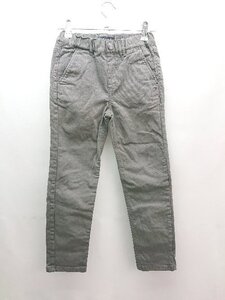 ◇ tommy hilfiger キッズ 子供 シンプル カジュアル ウエストゴム パンツ サイズ128 グレー レディース メンズ E