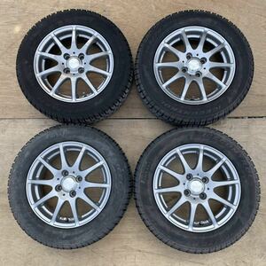 DILETTO アルミホイール タイヤホイール 4本 165/70R14 ハブ径67mm 14インチ 5.5J ＋45 ヴィッツ カローラ フィット スタッドレスタイヤ