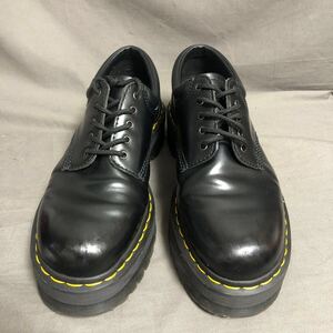 【返品OK】ドクターマーチン　UK8　US9　約27㎝　QUAD　クアッド　8053　厚底　5ホール　ブラック【Dr.Martens 】