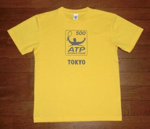 ATP WORLD TOUR 500 TOKYO ATPツアー 500シリーズ 東京 Tシャツ 半袖 ドライ 正規品 YL S 未使用品/テニス.フェデラー.ジョコビッチ.錦織圭