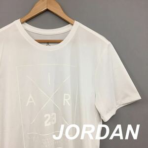 ナイキ エアージョーダン 半袖プリントTシャツ 23番 ホワイト 白 メンズ XLサイズ NIKE AIR JORDAN ～▽