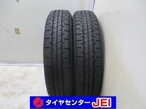 135-80R13 9分山 ブリヂストン ニューノ 2022年製 中古タイヤ【2本】送料無料(M13-6167）