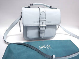 ■ARMANI JEANS アルマーニジーンズ 2way ショルダーバッグ ハンドバッグ ナイロン マグネット開閉■