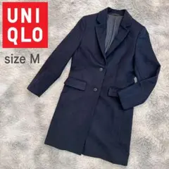 美品◇UNIQLO ユニクロ ウール カシミヤ チェスターコート M