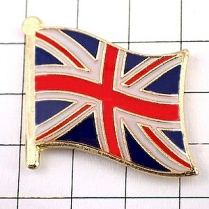 ピンバッジ◆イギリス 国旗デラックス薄型キャッチ付き ユニオンジャック 英国 UK 王室旗 ピンズ ENGLAND UNITED-KINGDOM FLAG