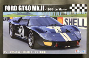 @中古絶版模型堂 フジミ 1/24 フォードGT40マーク2 1966年ル・マン優勝 エッチングパーツ付 フォードGT40Mk.2 