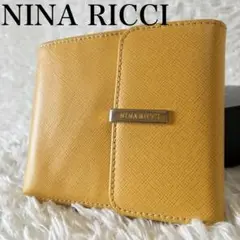 NINA RICCI ニナリッチ 財布 イエロー オレンジ プレート レディース