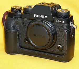 ★一発即決★訳あり★FUJIFILM「X-T2」本体★レンズは別売になりました★純正本革ケース付★最新ファームウェアに更新済です★BLC-XT2