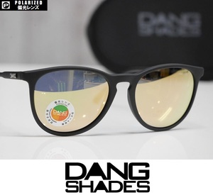 【新品】DANG SHADES FENTON サングラス 偏光レンズ Black Soft / Champagne Gold Mirror Polarized 正規品 vidg00360