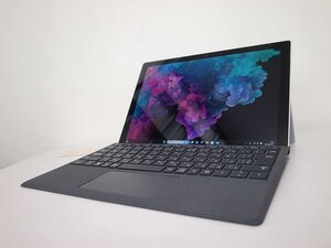 1円～ Microsoft Surface Pro 6 タイプカバー付 Corei5-8350U 第8世代 Win11 美品 (2023-0614-1953)