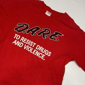 D.A.R.E DARE デア Tシャツ 赤 S