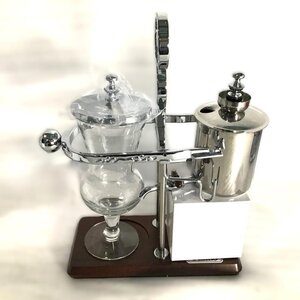 【未使用中古品】 ティアモ / Tiamo コーヒーサイフォン HG0135 500ml 約2.5kg シルバー 30018325