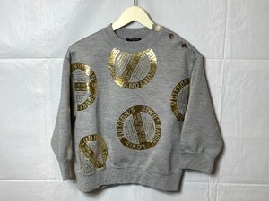 Louis Vuitton ルイヴィトン スリークオーター スリーブセーター GRAY グレー スウェット サイズ:XS ☆良品☆[841-0923-2E3]