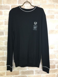 ポルトガル製 FRED PERRY フレッドペリー ART COMES FIRST アートカムズカットソー 鹿の子 SM4141 ブラック 38 33833970