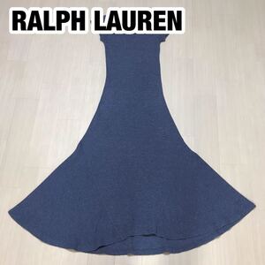 RALPH LAUREN ラルフローレン ロングワンピース マキシ丈 XS ブルー