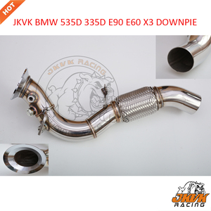 ダウンパイプ BMW X3 X5 X6 E83 E70 E71 ステンレス製 DWK社製