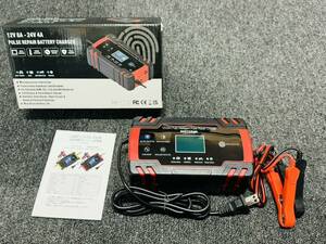 【30日間保証付き 】12V/8A 24V/4A バッテリー充電器 全自動バッテリーチャージャー 修復充電器 車/バイク/トラックなどに適用