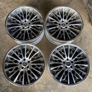 Weds Kranze Schritt クレンツェ シュリット アルミホイール 4本セット 20×9.5J +38 8.5J +31 5穴 PCD114.3 中古品 