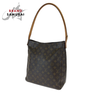 LOUIS VUITTON ルイヴィトン モノグラム ルーピングGM ブラウン 茶 ベージュ PVC M51145 ワンショルダーバッグ レディース 405934