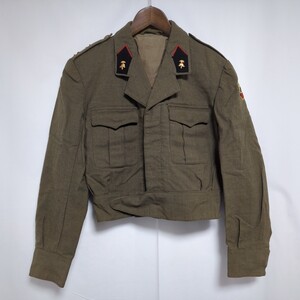 70年代 ベルギー軍 バトルドレス ウール アイクジャケット メンズ M相当 ミリタリー ワッペン 戦闘服 70s ヴィンテージ ビンテージ ②