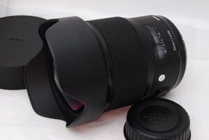 美品 ★SIGMA Art 20mm F1.4 DG HSM ニコン用 フルサイズ対応 単焦点広角レンズ ★ 20241106_B016OI8F44