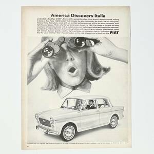 フィアット 1100 1960年代 アメリカ 雑誌 LIFE ヴィンテージ 広告 A1053
