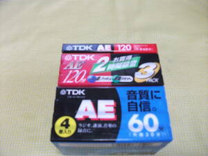 ■未開封■カセットテープ　TDK AE120 + 60　●計8本セット　送料410円