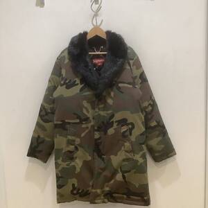 Supremeシュプリーム 2014A/W DOWN TRENCH COAT ダウン トレンチコート サイズS カーキ カモフラージュ　689708