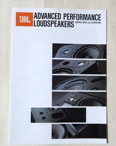 JBL advanced performance loudspeakers カタログ