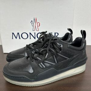 【新品】MONCLER モンクレール PIVOT LOW ピボット ロー レザー スニーカー size 43 ブラック