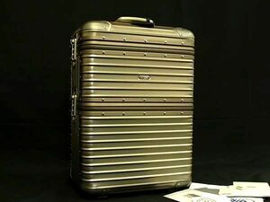 1円 ■極美品■ RIMOWA リモワ トパーズチタニウム ワインケース アルミニウム トランクケース キャリーケース ゴールド系 FE4269