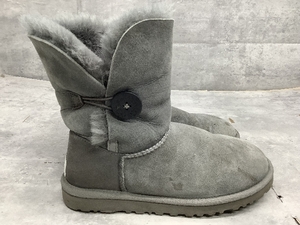 Z1a アグ UGG australia ムートンブーツ ベイリーボタン BAILEY BUTTON 23㎝ グレー