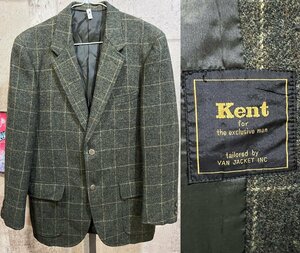 美品 Kent by VAN JAC ツイード テーラード ジャケット 170/87/76 ケント ヴァンヂャケット