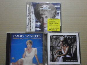 タミー・ウィネット 3枚 「STAND BY YOUR MAN」「Anniversary : TWENTY YEARS OF HITS」「V.A. - REMENBERED Tammy Wynette」