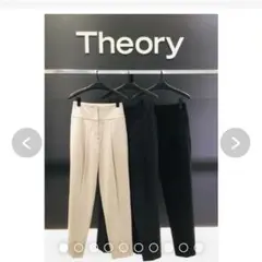 美品　theory セオリー　レディース　ハイウエスト　パンツ　黒　XX0