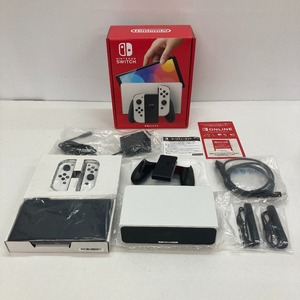 05w08212★1円~ 【Nintendo Switch】ニンテンドースイッチ 本体 有機ELモデル ホワイト 店舗印なし ＊動作確認済＊◎中古品◎